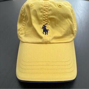 Polo Ralph Lauren Golf Yellow Baseball Cap Pony Logo Strapback Hat